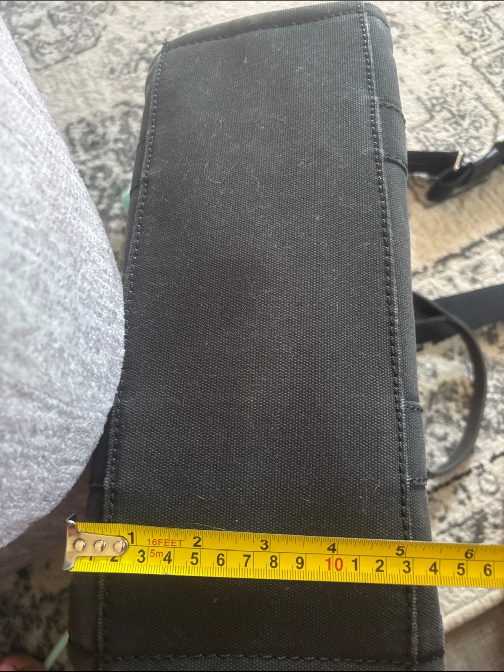 Marc Jacobs Black Canvas 'The Tote Bag' with White Logo - Picture 12 of 12
